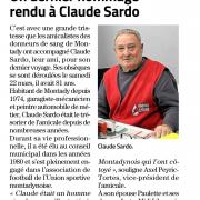 Article midi libre 27 03 2025 hommage a claude sardo tresorier de l adsbm