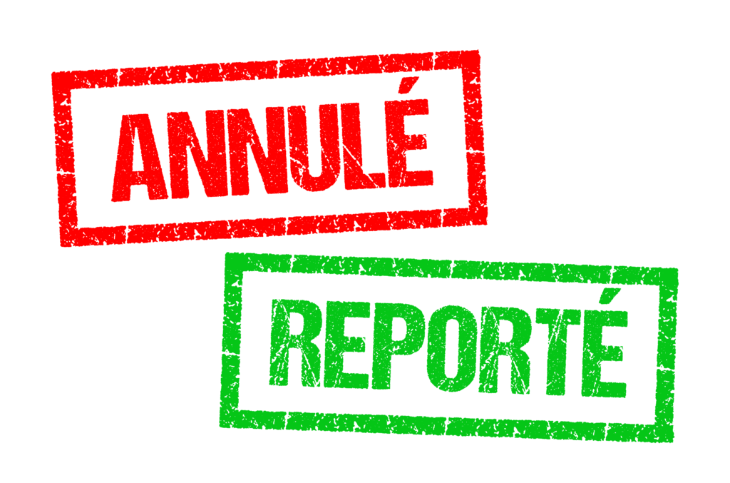 Bannieres annule reporte