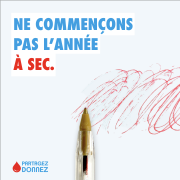 Visuel efs don de sang stylo bic rouge