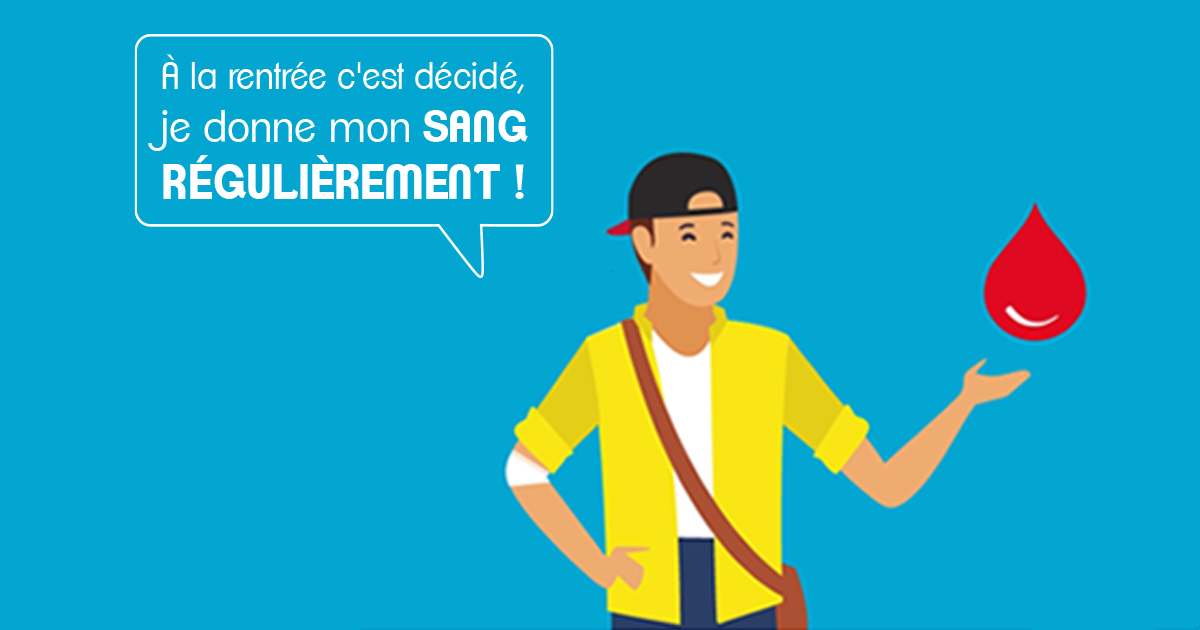Visuel efs jeune homme a casquette don de sang regulier